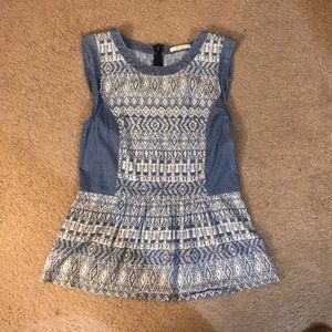 Ella Moss Denim Printed Tank - Medium